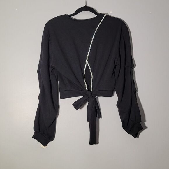 Culpos x INC culposII cutout-back  sweatshirt black size xsmall - Picture 9 of 12